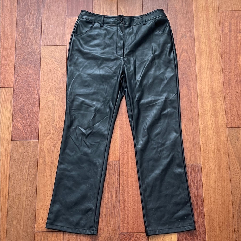 Topshop Faux Leather Pants